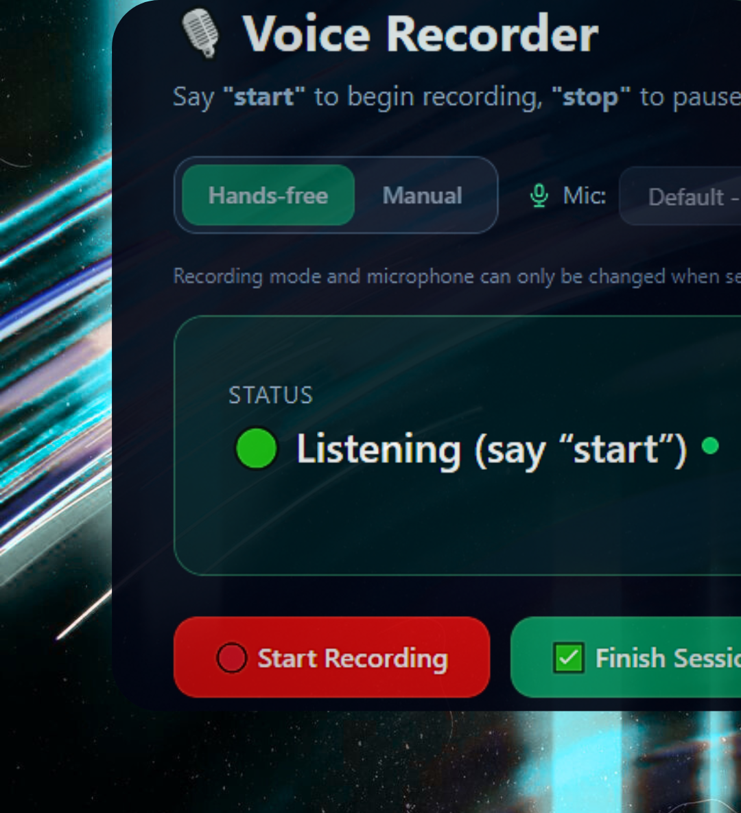 Record feature screenshot